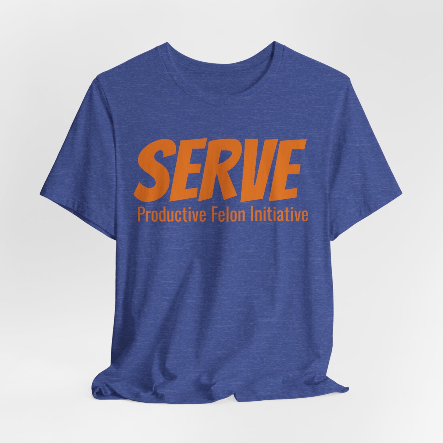 SERVE T‑Shirt — "Through love SERVE one another" (Galatians 5:13)