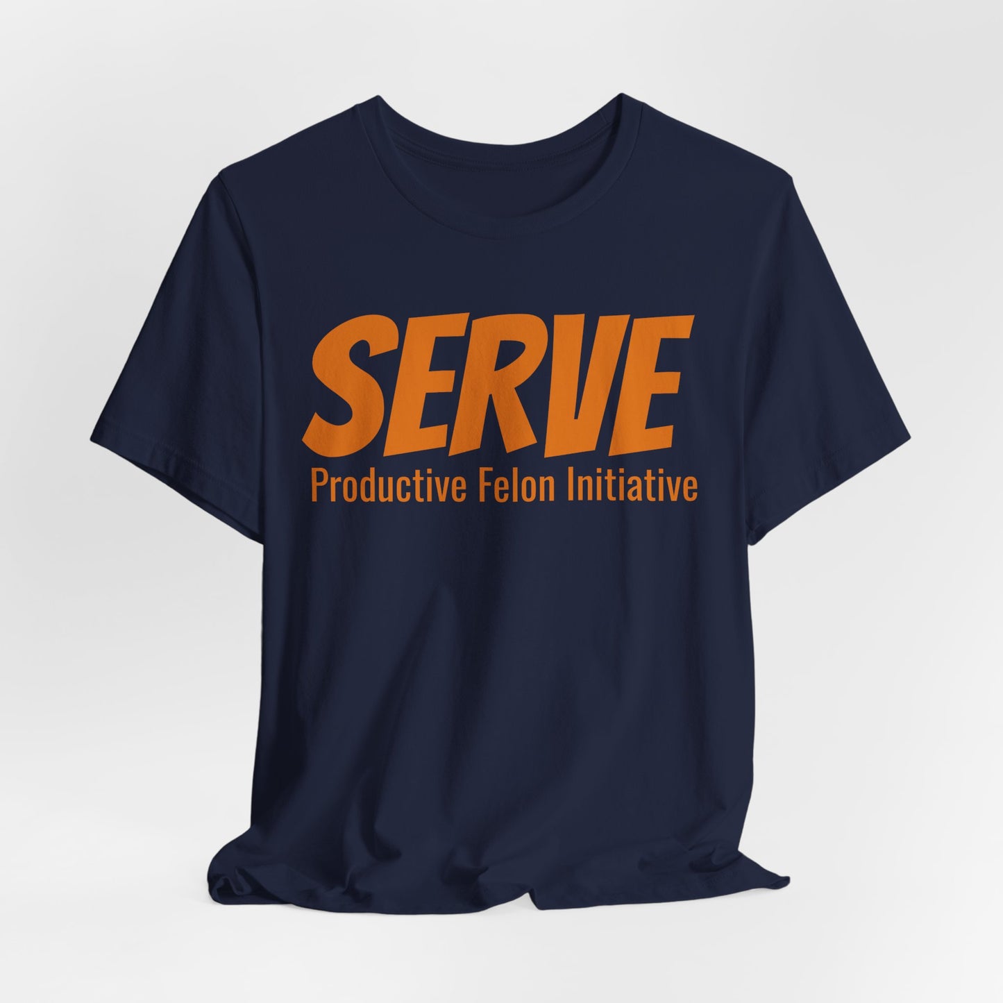 SERVE T‑Shirt — "Through love SERVE one another" (Galatians 5:13)
