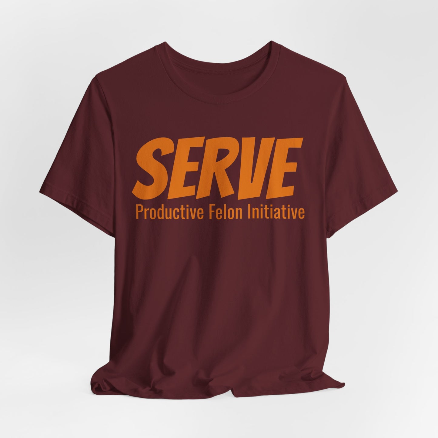 SERVE T‑Shirt — "Through love SERVE one another" (Galatians 5:13)