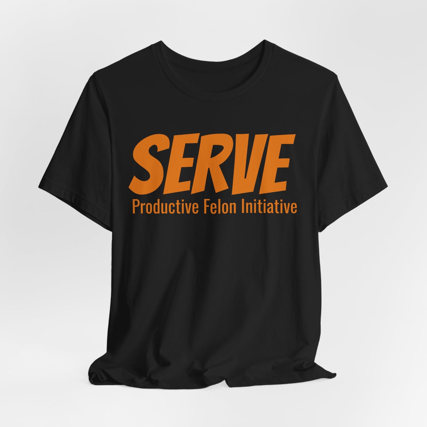 SERVE T‑Shirt — "Through love SERVE one another" (Galatians 5:13)