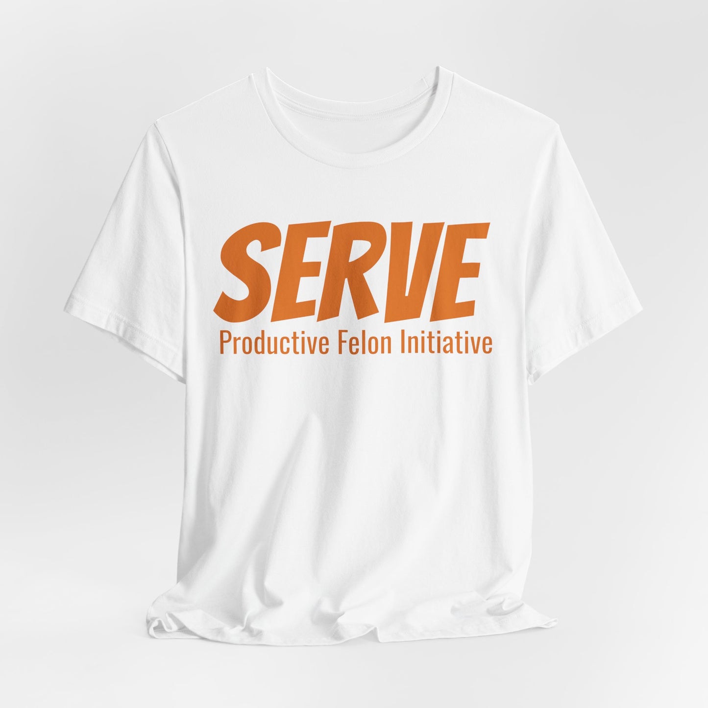 SERVE T‑Shirt — "Through love SERVE one another" (Galatians 5:13)